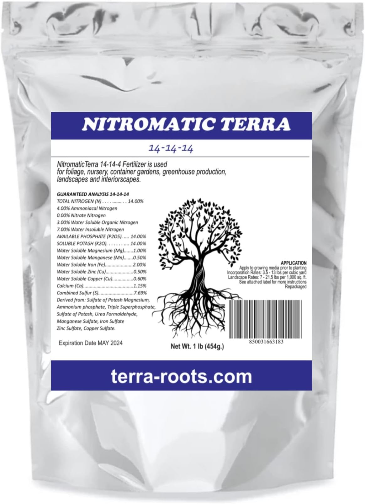 NUTRICOTE - NITROMATIC Terra 14-14 - 14 1 lb