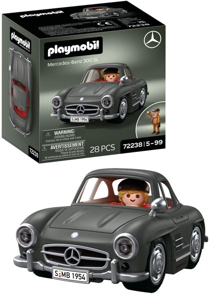 Playmobil | Cars x Mercedes‑Benz 300 SL | Legendary Sports Car in Collector’s Edition with Figure & Accessories | for Fans Aged 5+ | 72238
