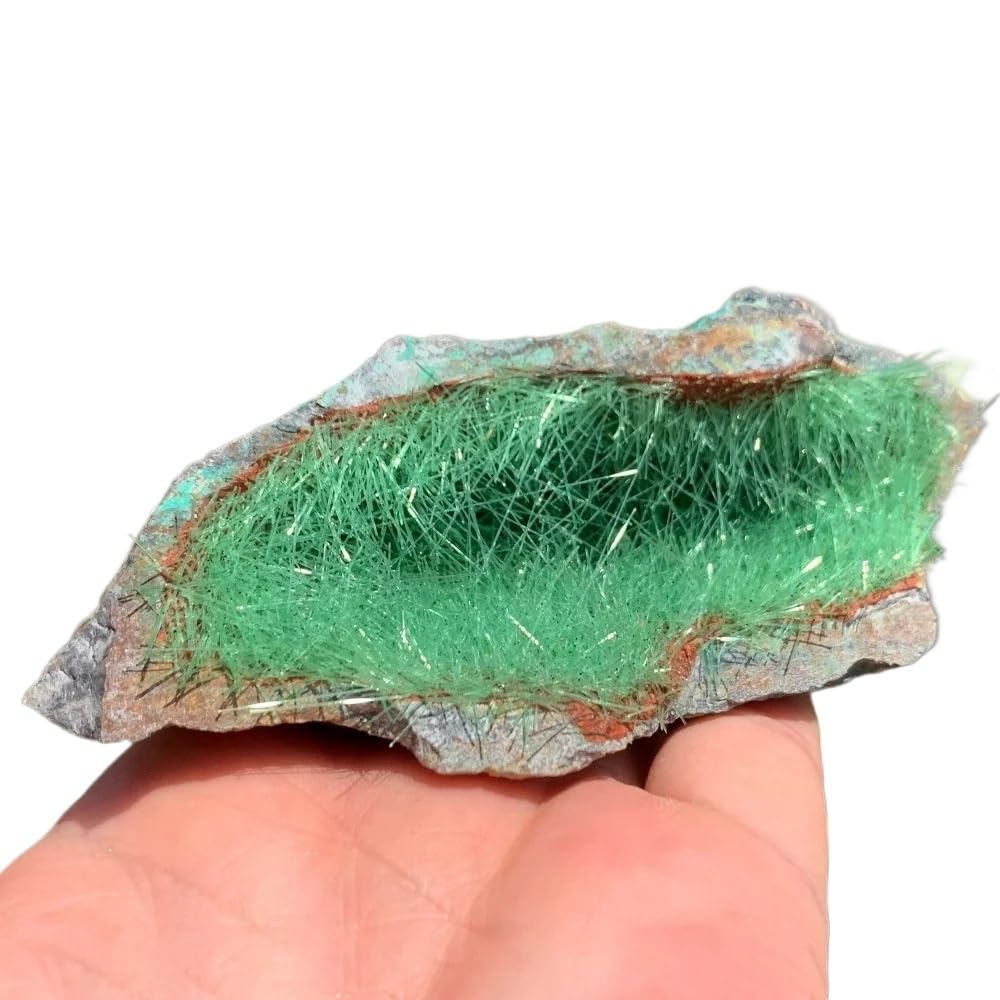 AARTERZZA 1PC 50-100g Quartz Goethite Green Copper ore Stone Home Decoration Crystal Cluster