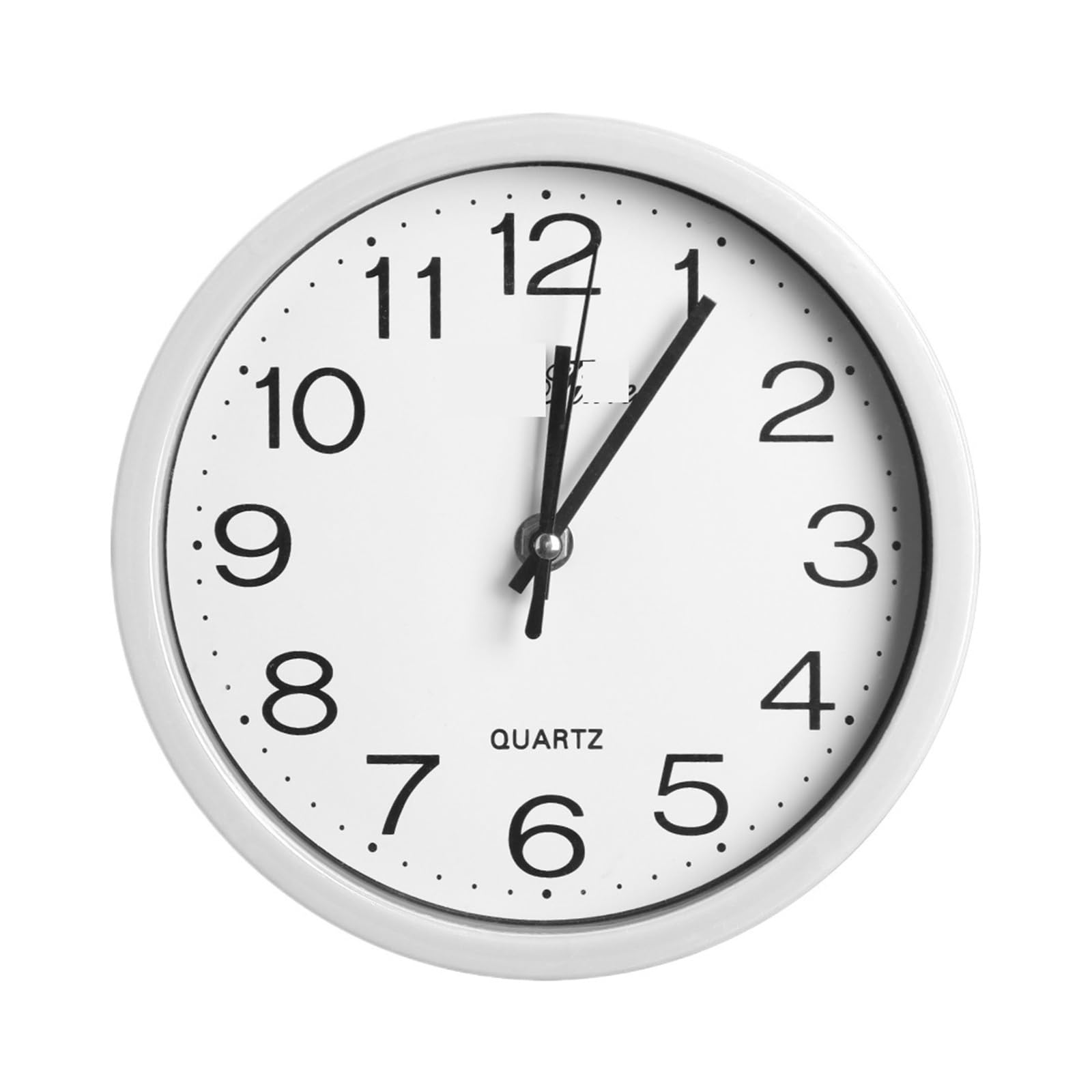 HVSYVVSRL 1 PC Modern Bedroom Kitchen Quartz Bell Sweep Second Movement Silent Wall Clock Quiet Operation(White)