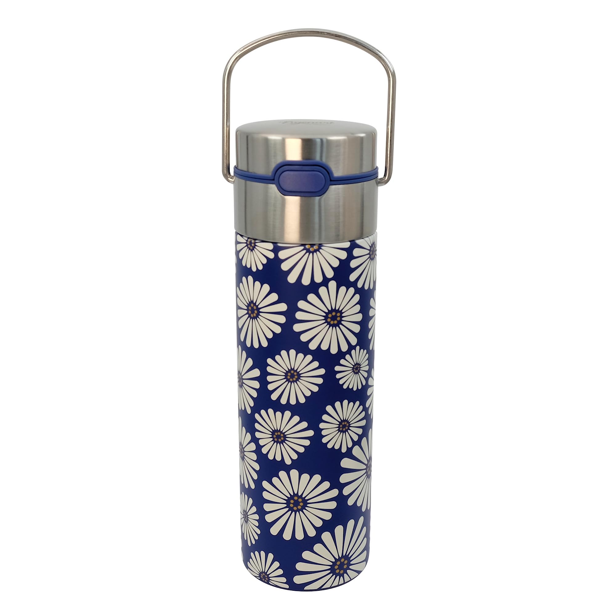 Eigenart LEEZA Amami 11004 - Botella térmica de acero inoxidable con cierre deportivo y colador, sin BPA, 500 ml