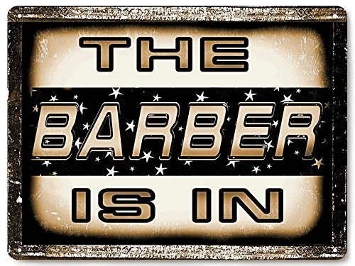 RETRO SIGNS BY J E MATRIX Barber Shop Metal Sign/Shave and Hair Stylist/Antique Style Vintage Wall Decor 465