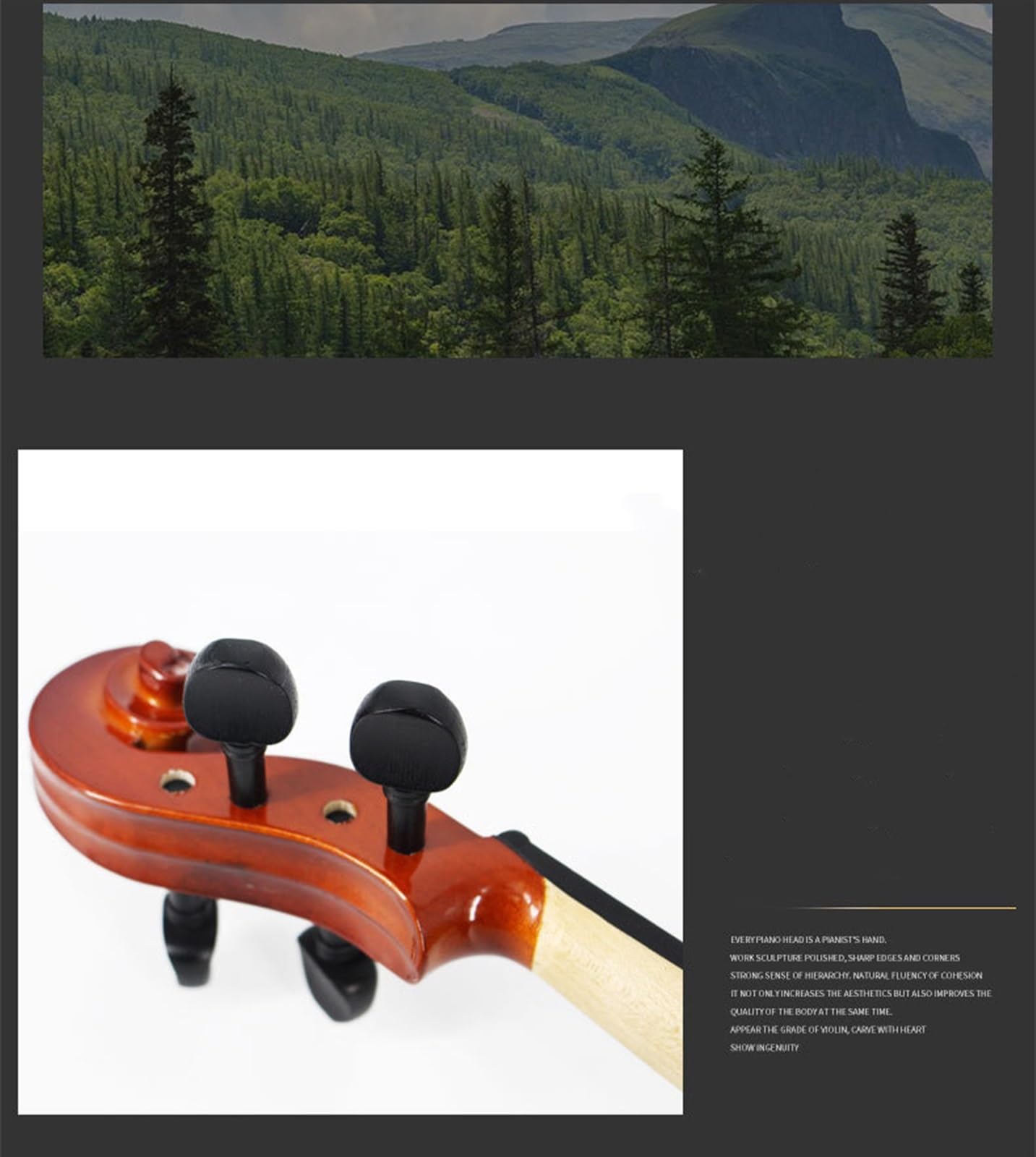 Geige Helles Solobrett Für Violine Für Anfänger Für Üben(1/16)