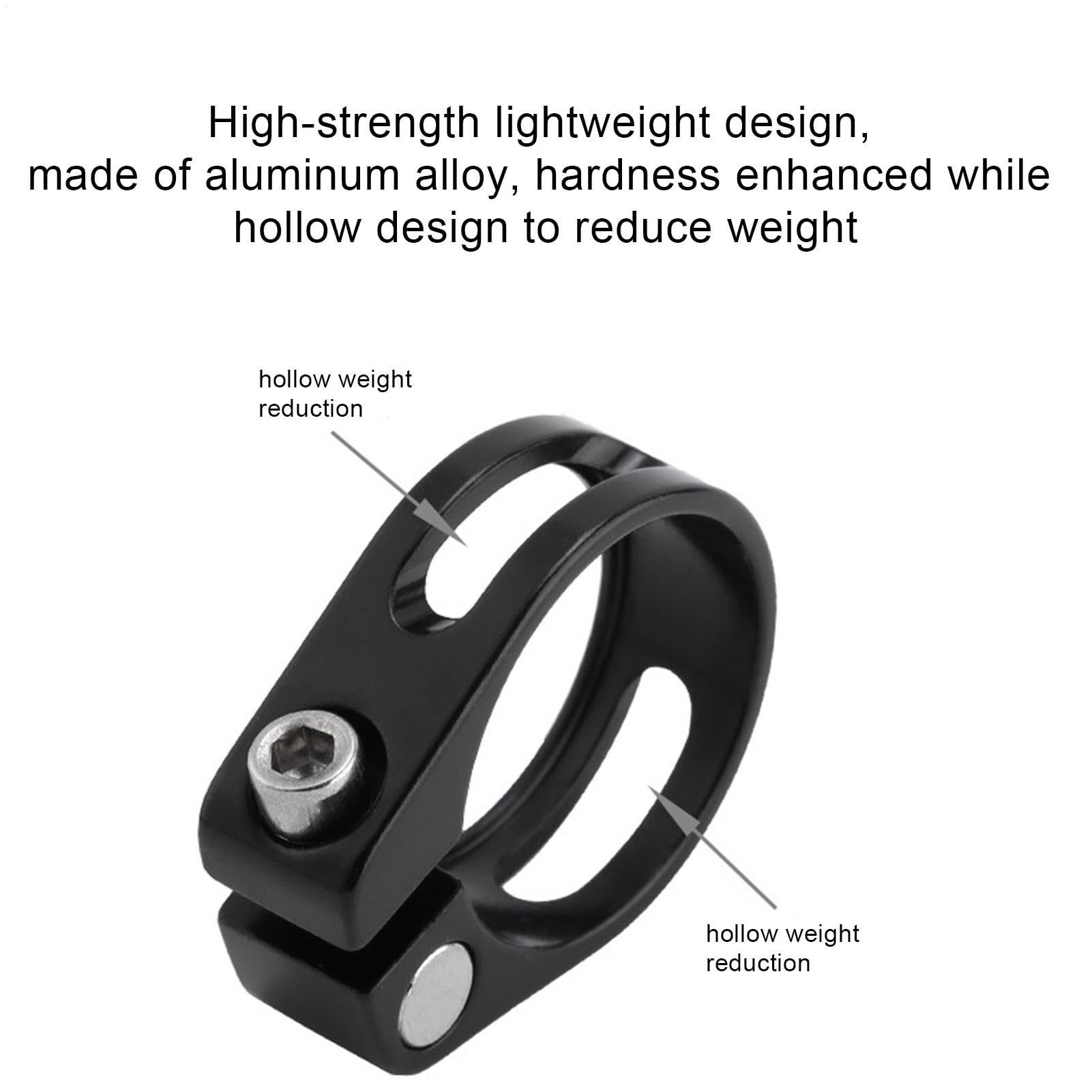 Seat Post Tube Clamp, Aluminium Alloy Seatpost Tube Clip, High Hardness, 28.6MM/31.8MM/34.9MM, Cycling Accessories For Mountain Road Bikes