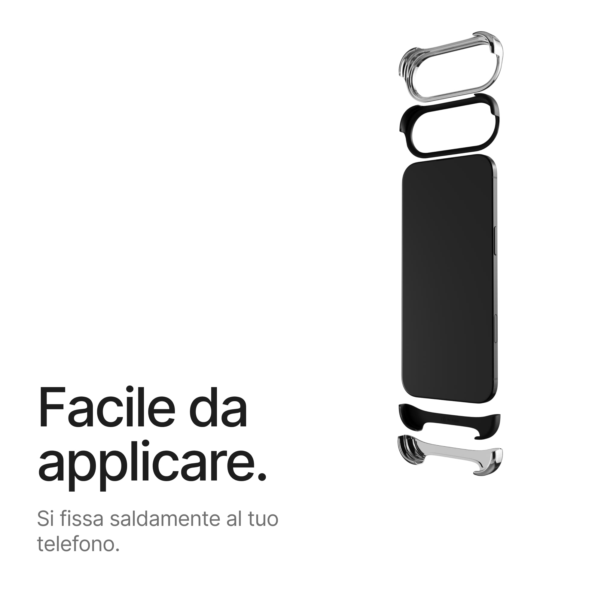 Arc Pulse Compatibile con iPhone Air Custodia (2025), Protezione Minimalista Antiurto, Guscio in Alluminio Aerospaziale + Inserti in Elastomero, Facile da Applicare 6,5”