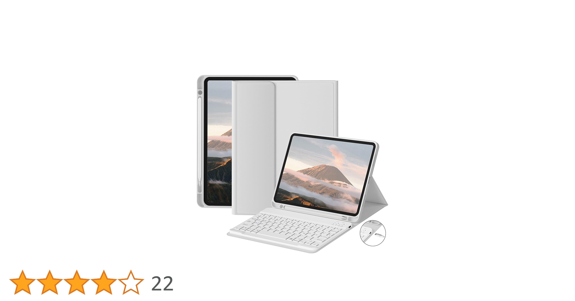 zoyu Keyboard Case for iPad Pro 11 Inch 4th Gen 2022/3rd Gen 2021