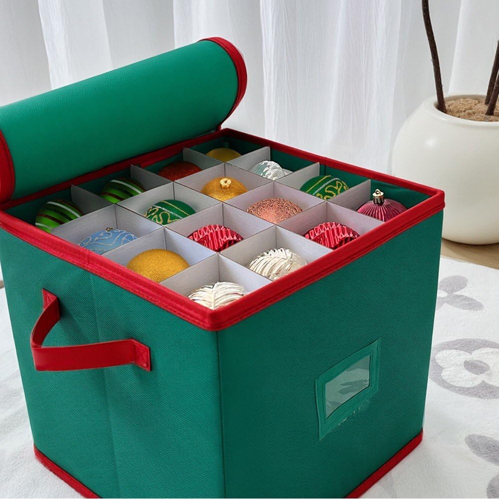 Aufbewahrungsbox Für Weihnachtskugeln, Behälter Für Weihnachtsschmuck, Große Organizer-Tasche Für 64 Weihnachtsschmuck Oder Weihnachtsbaumschmuck