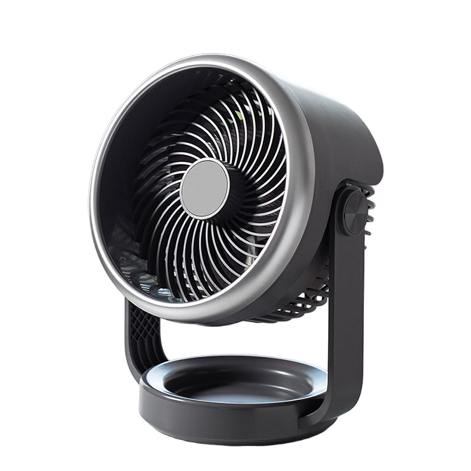 Buxuaaaa Dark Grey Room Air Circulators Fan 4 Speed Table Fan Desk Rechargeable Powerful Desk For Bedroom Indoor