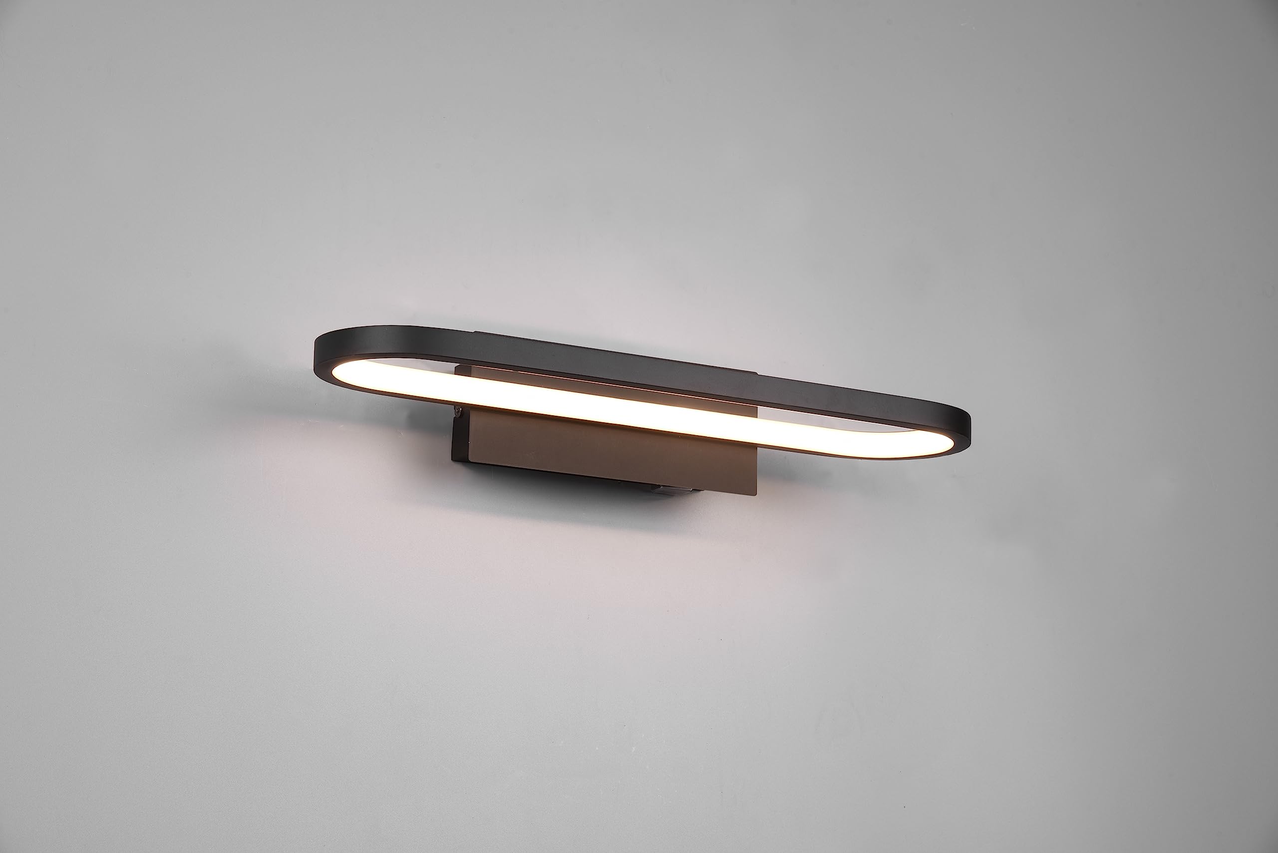 Applique murale Trio Gianni LED 17W 3000K 1700lm Métal noir mat 40x14x7.5cm IP44