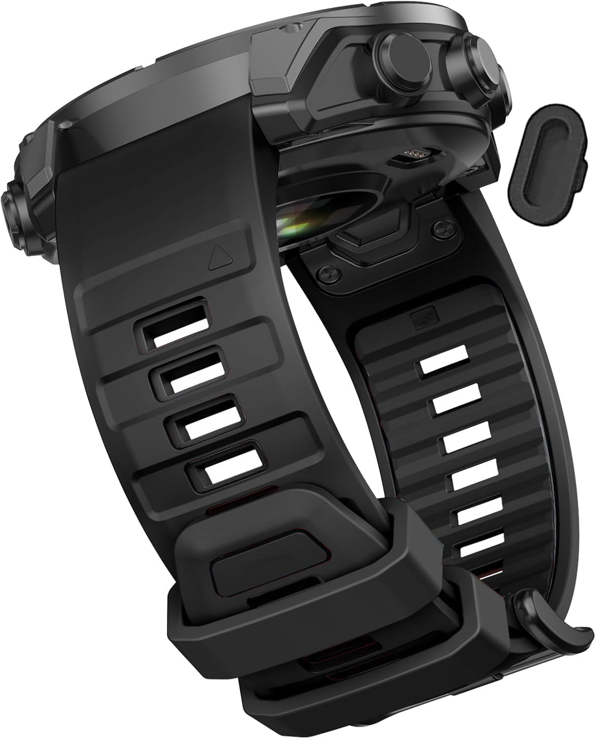 Zitel® Band Compatible with Garmin Fenix 8 AMOLED 47mm, Fenix E/7/7 Pro, 6/6 Pro, 5/5 Plus, Forerunner 970/965/955, Epix Pro Gen 2 47mm - QuickFit 22mm Silicone Sport Strap-picture-30