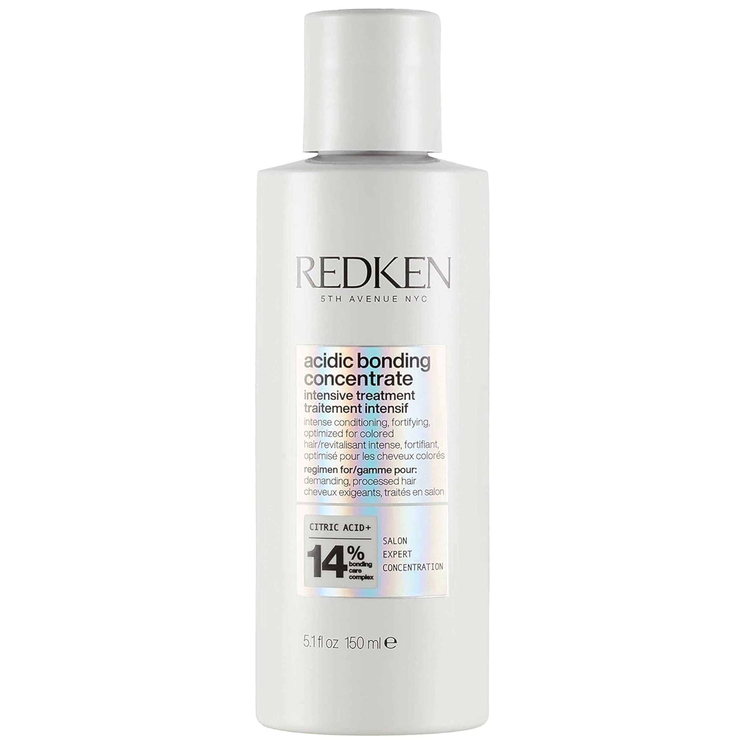 Redken Bonding Treatment for Damaged Hair Repair | Acidic Bonding Concentrate | Intensive Bonding Pre-Shampoo Hair Treatment | For Colored Hair & All Hair Types | 150ml