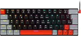 TECLADO GAMER MECANICO PCYES KUROMORI 60% - SWITCH BLUE - LED RAINBOW - PTKM60BL
