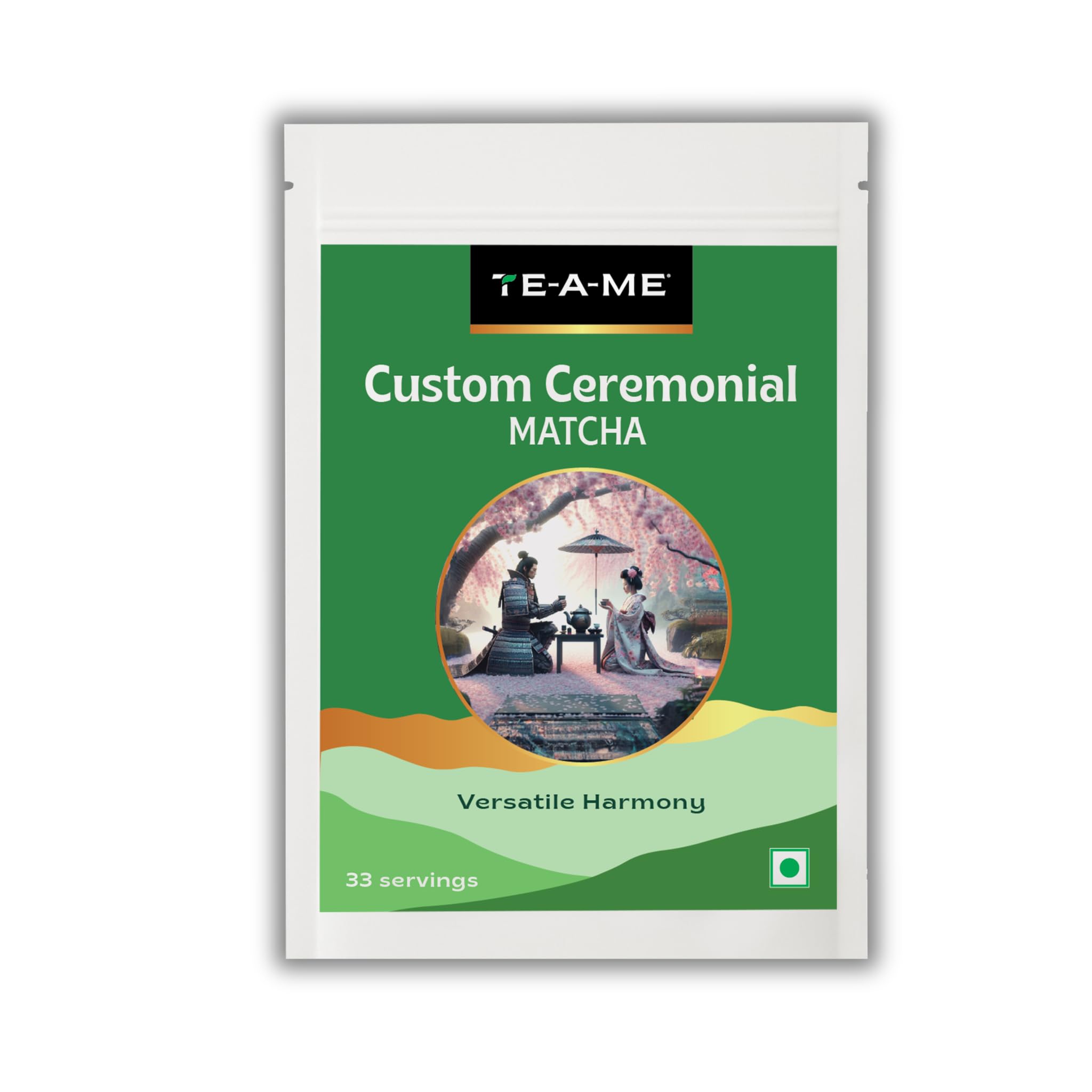 TE-A-ME Matcha Tea Powder - 50g (33 Servings) | Superfood | Custom Ceremonial Japanese Matcha Green Tea Powder | Diwali Gift