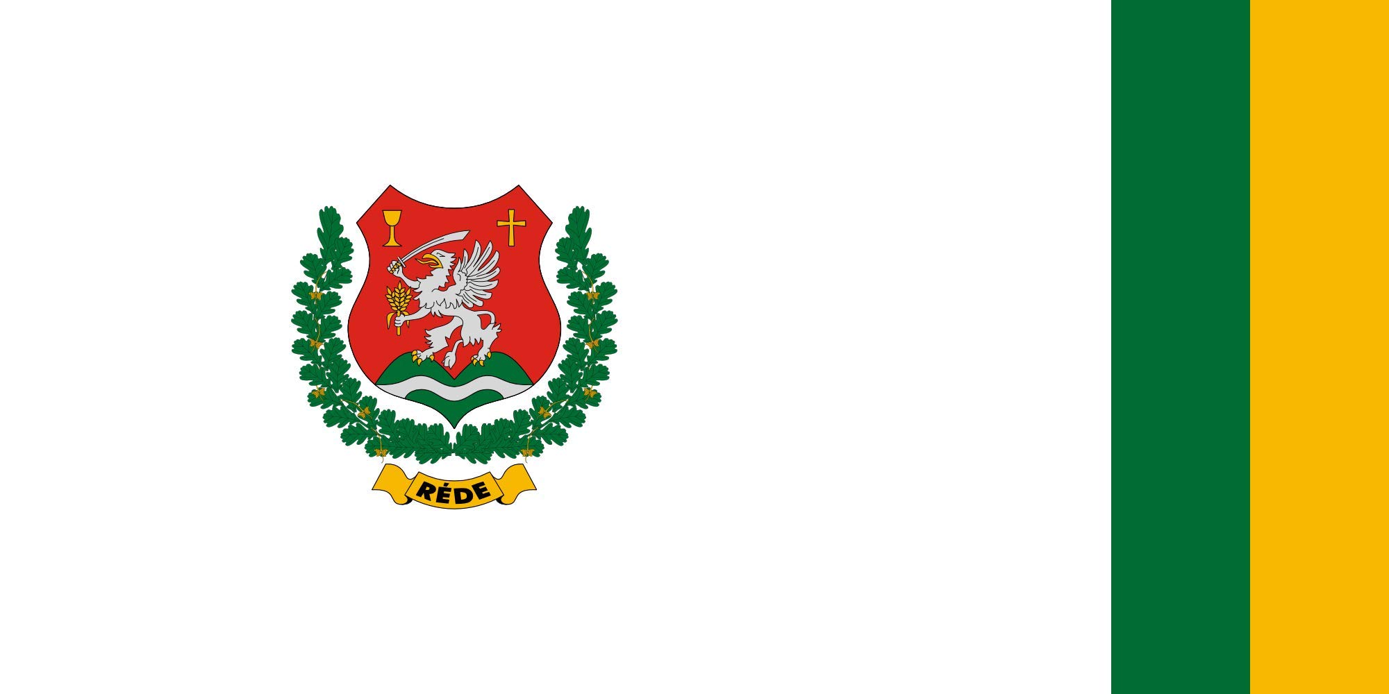 Drapeau Large Réde en format paysage 1.35m² pour pavoiser votre jardin