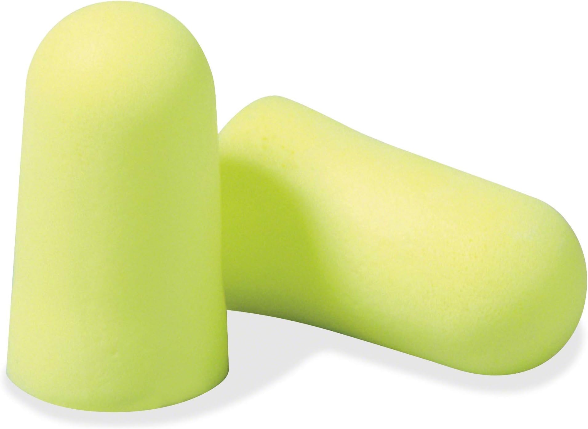 3121251 E-A-Rsoft Yellow Neon Foam Earplugs, Uncorded, Large, Polybag, NRR 33