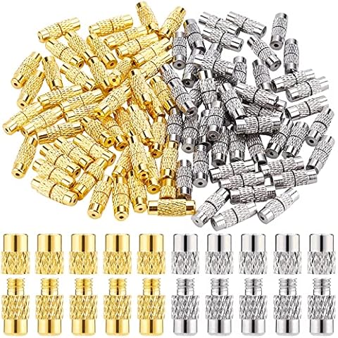 SUNNYCLUE 100 Brass Screw Clasps for DIY Cover