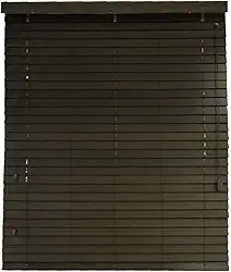 Persiana Horizontal Bambu 50mm Tabaco 140 (L) X 140 (A) cm Marrom 1,40 x 1,40 m Cortina Madeira Luxo