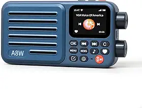 Choyong Receptor de rádio inteligente portátil A8W WIFI/4G com FM, cartão micro-SD, rádios para todo o mundo, para casa com WiFi, rádio digital, choyoung