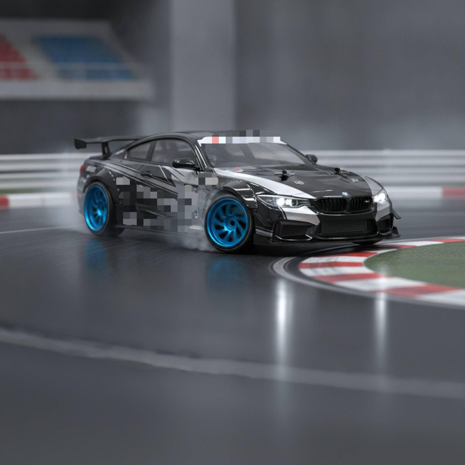 4 Stück reifen mit Felgen Speichendesign RC-räder Hart Modellbauzubehör für Modellbau Tuning, Rot