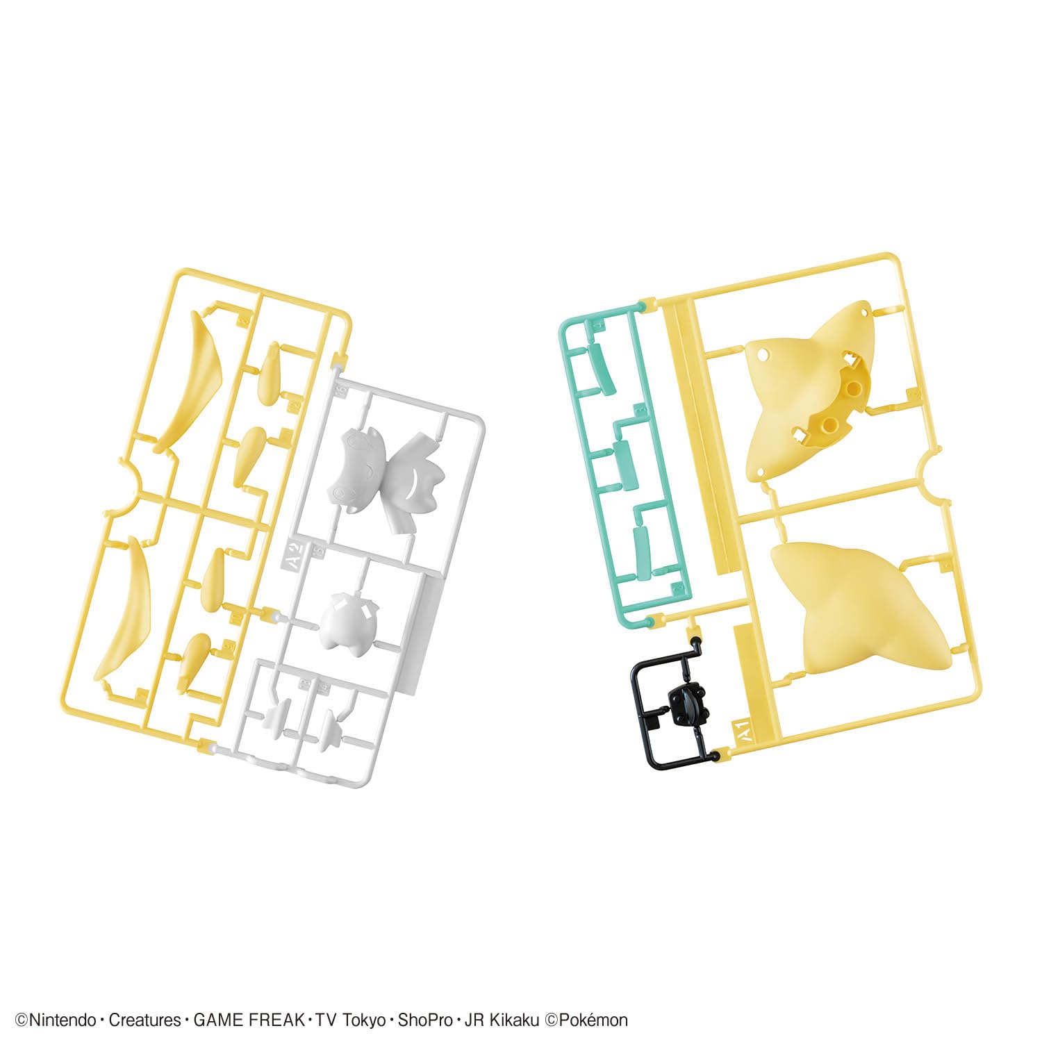 BANDAI SPIRITS Pokemon Plamo Collection Quick!! 23 Jirachi Modello in plastica codificato a colori