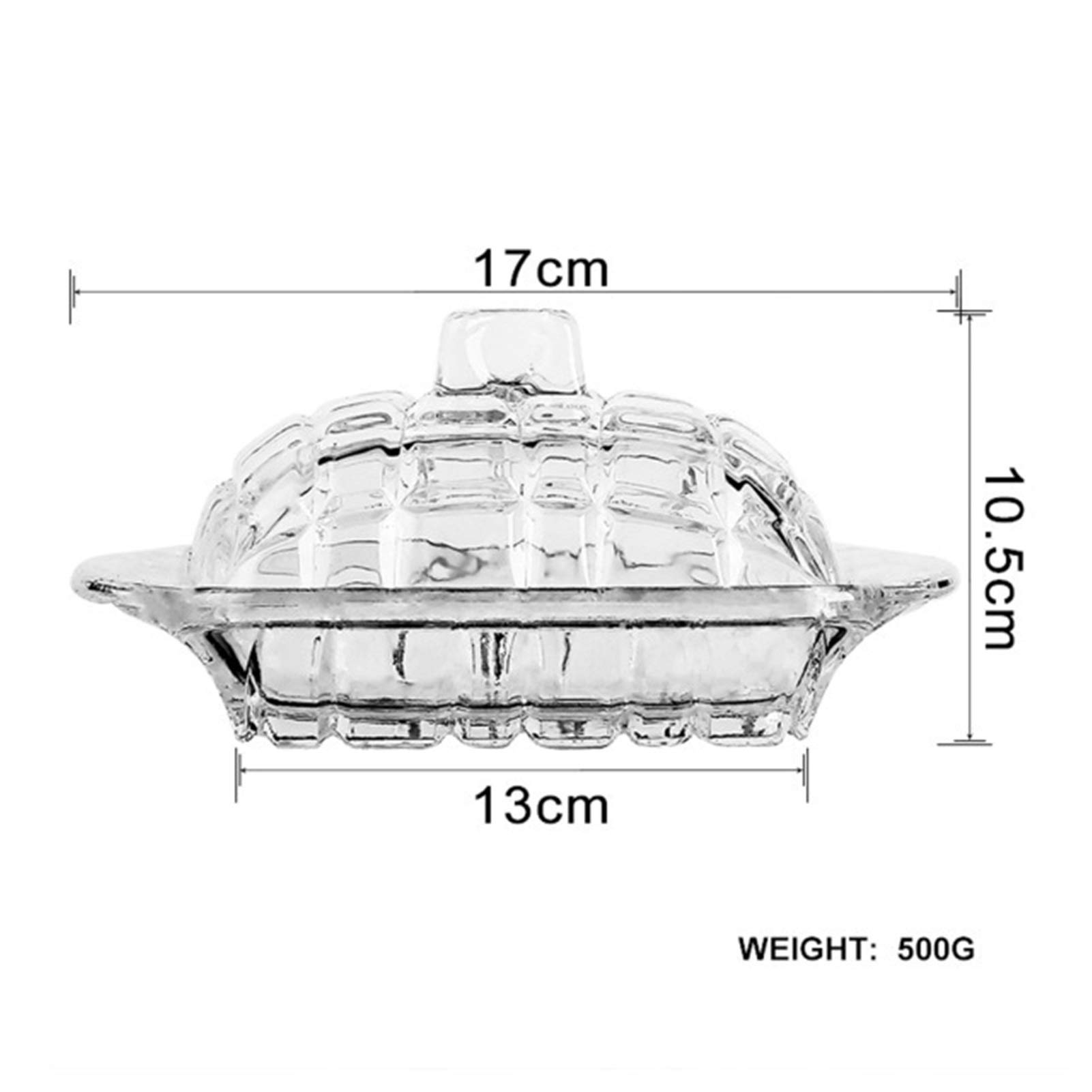 Kerafactum® – burro Formaggio Dose porcellana Burriera con coperchio – Contenitore Butter Dish