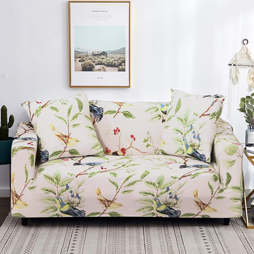 DWDMZSofa Covers Protector Modern Fashion Elastic Stretchable Removable Washable Sofa Slipcover for Living Room (Beaming, 140~180cm，2 Seat)