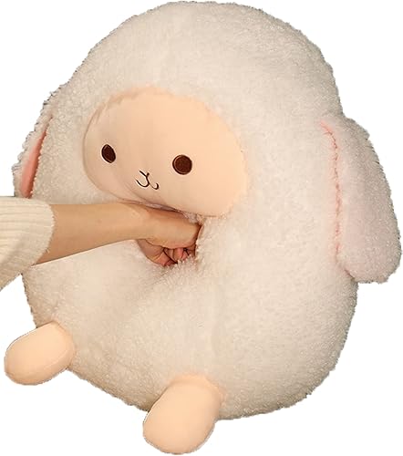 Miniatura 10 de TONGSONG Almohada de peluche de ovejas de 9 pulgadas, almohada de cordero, regalo de anime abrazable para niños y amantes en cumpleaños, San