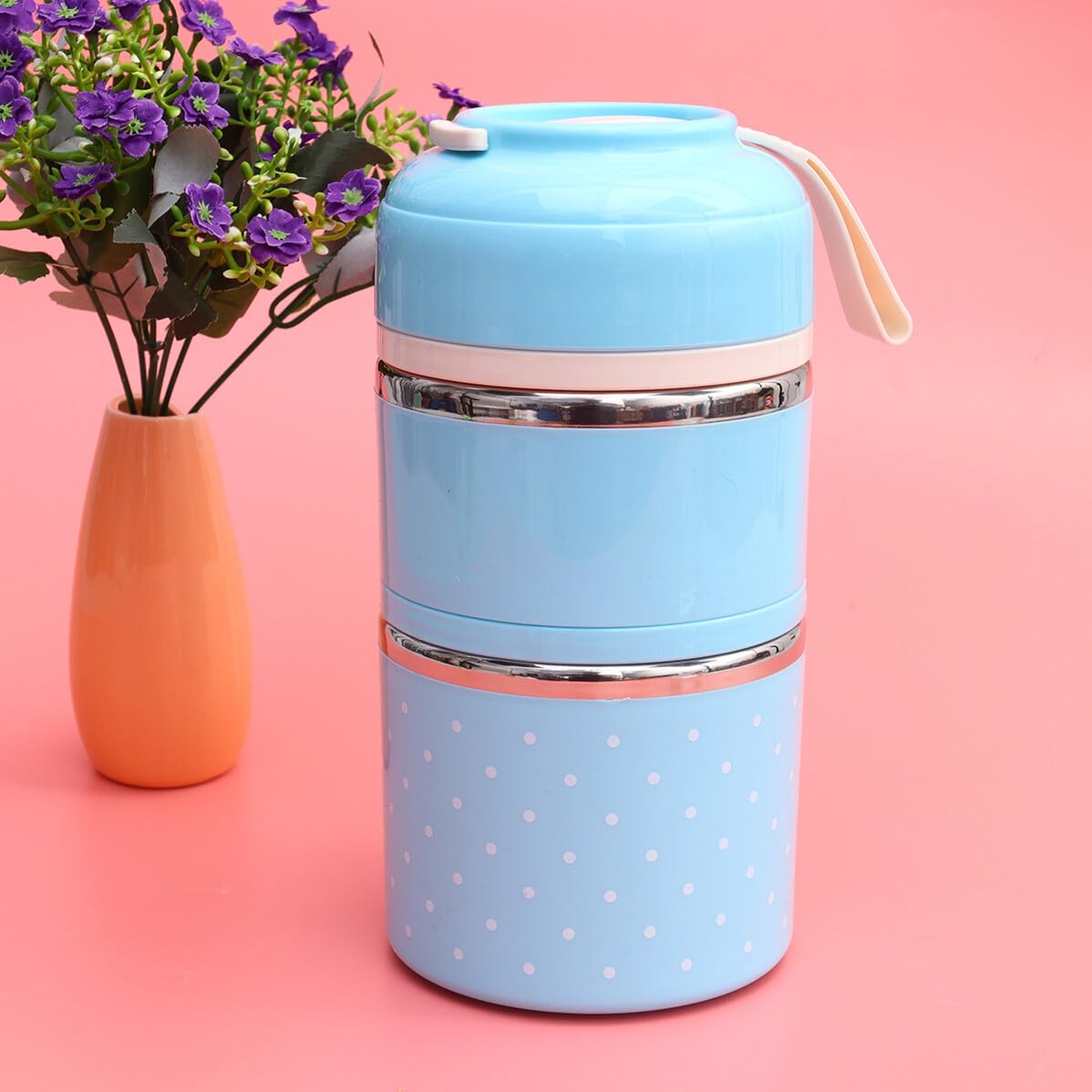Alipis Boîte à Lunch en Acier Inoxydable 1, 8 L à Double Compartiment