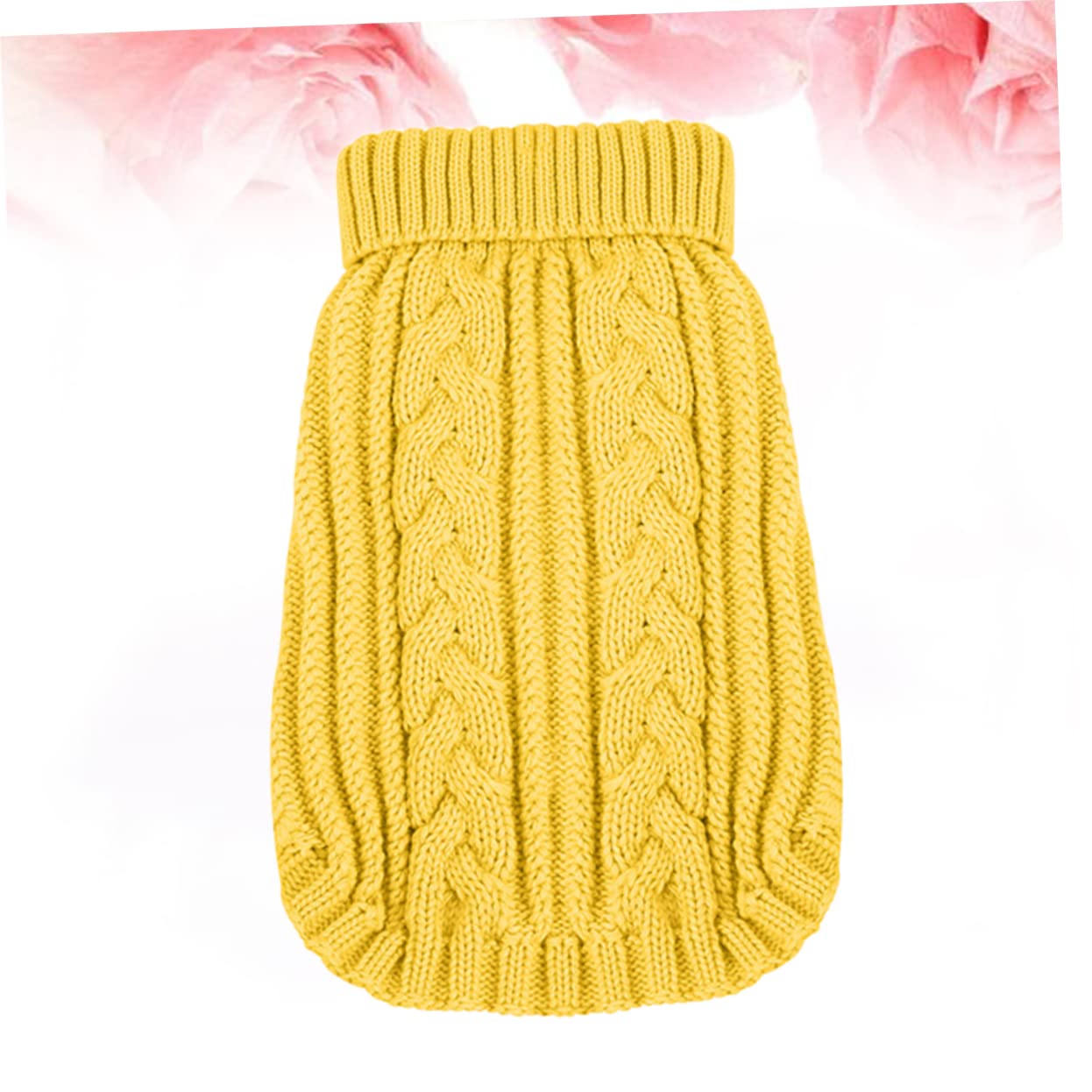 BESPORTBLE 3 Pezzi di Abbigliamento per Animali Domestici XXS Maglione Giallo alla Moda Costume da Festa per Cane per Foto Ed Eventi