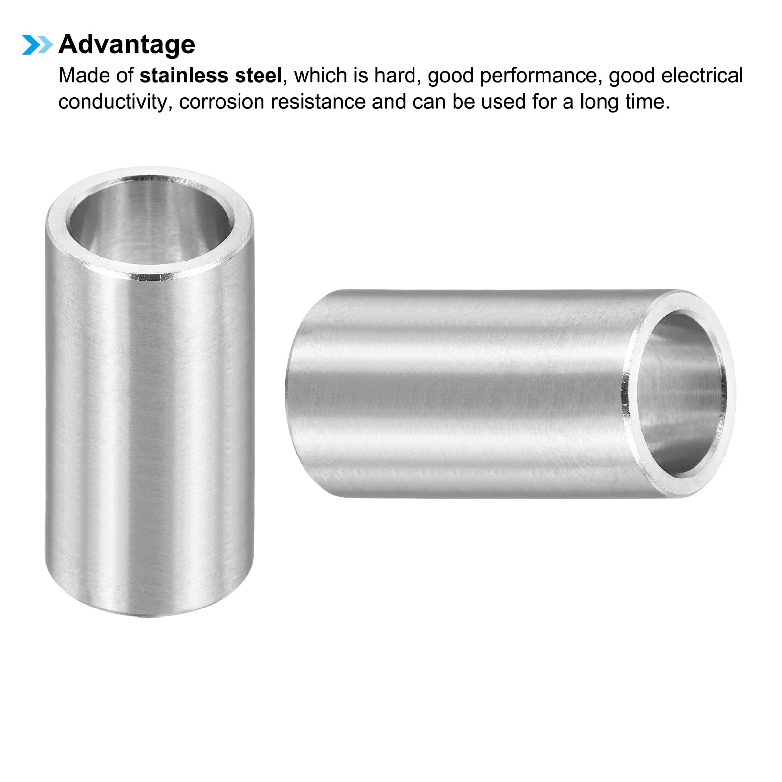PATIKIL M12 Stainless Steel Spacers, 12Pcs Metal Spacer 12mm ID x 16mm OD x 30mm l Screw Standoff for 1/2" or M12 Screw - Image 4