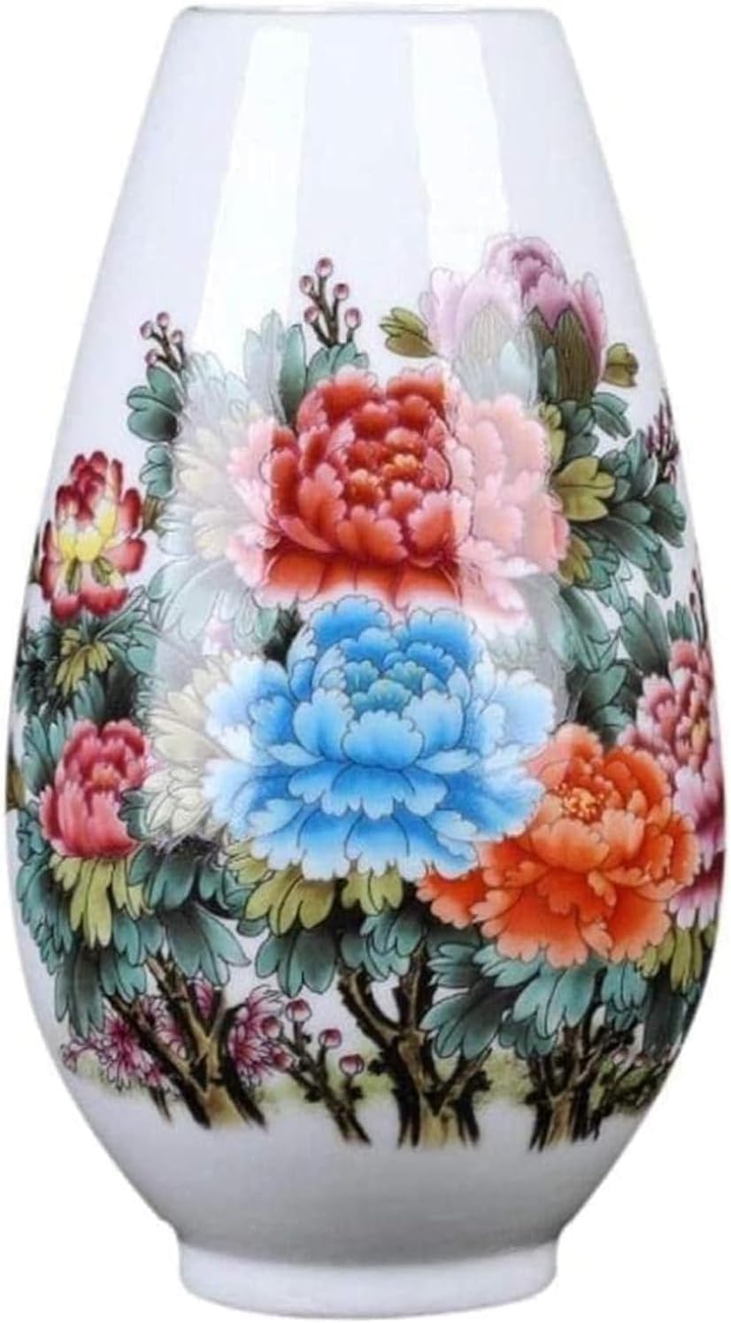 Vase Tabletop Decoration Ceramic Handmade Classical Creative for Dry Flowers Art Household Living Room Bedroom