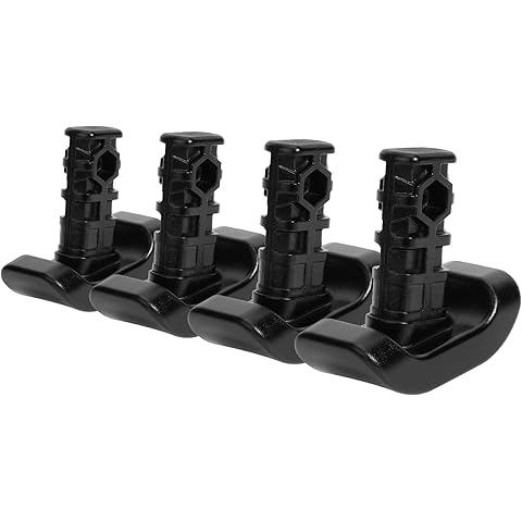 4 Pcs Replacement Ski Glides Black Walker Ski Glide Compatible with Stander EZ Fold...