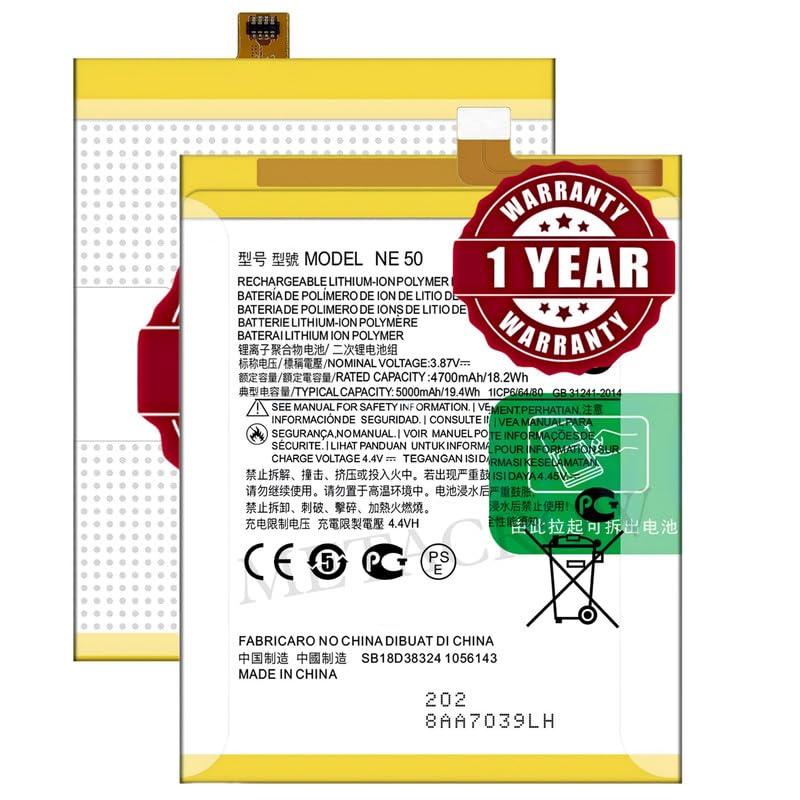 Image of Original NE50 Battery Compatible with Motorola Moto G82 (XT2225-1) - (5000mAh) - 1 Year Warranty BC45