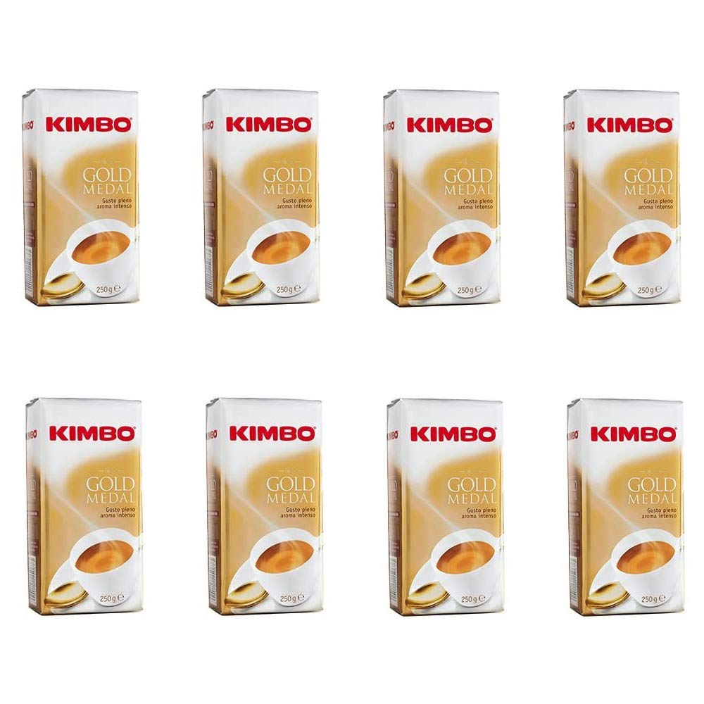 8x Kimbo GOLD MEDAL Aroma Ground Italian Coffee Espresso 250g