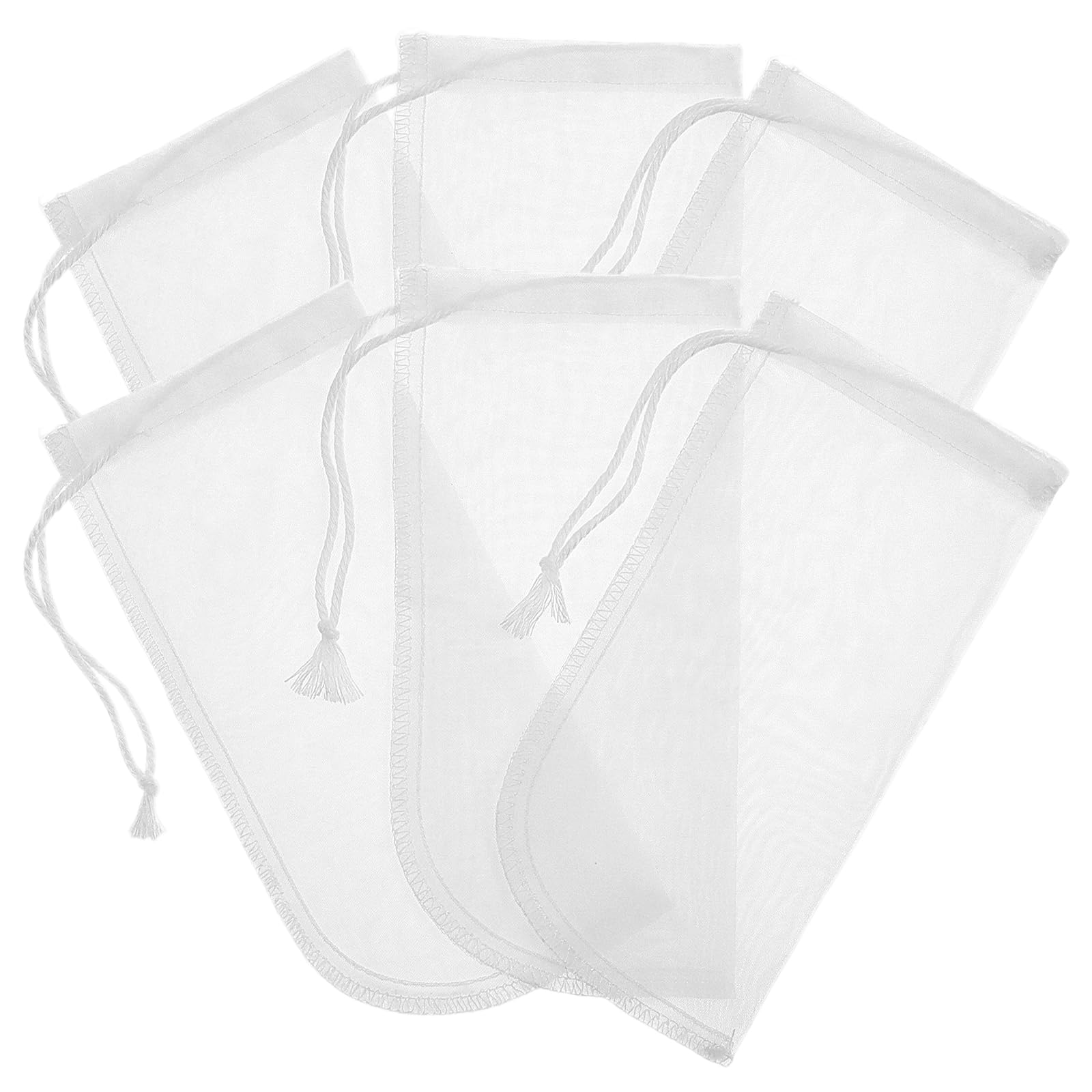 6Pcs Aquarium Filter Media Bag Fine Mesh Aquarium Media Bag with Drawstring
