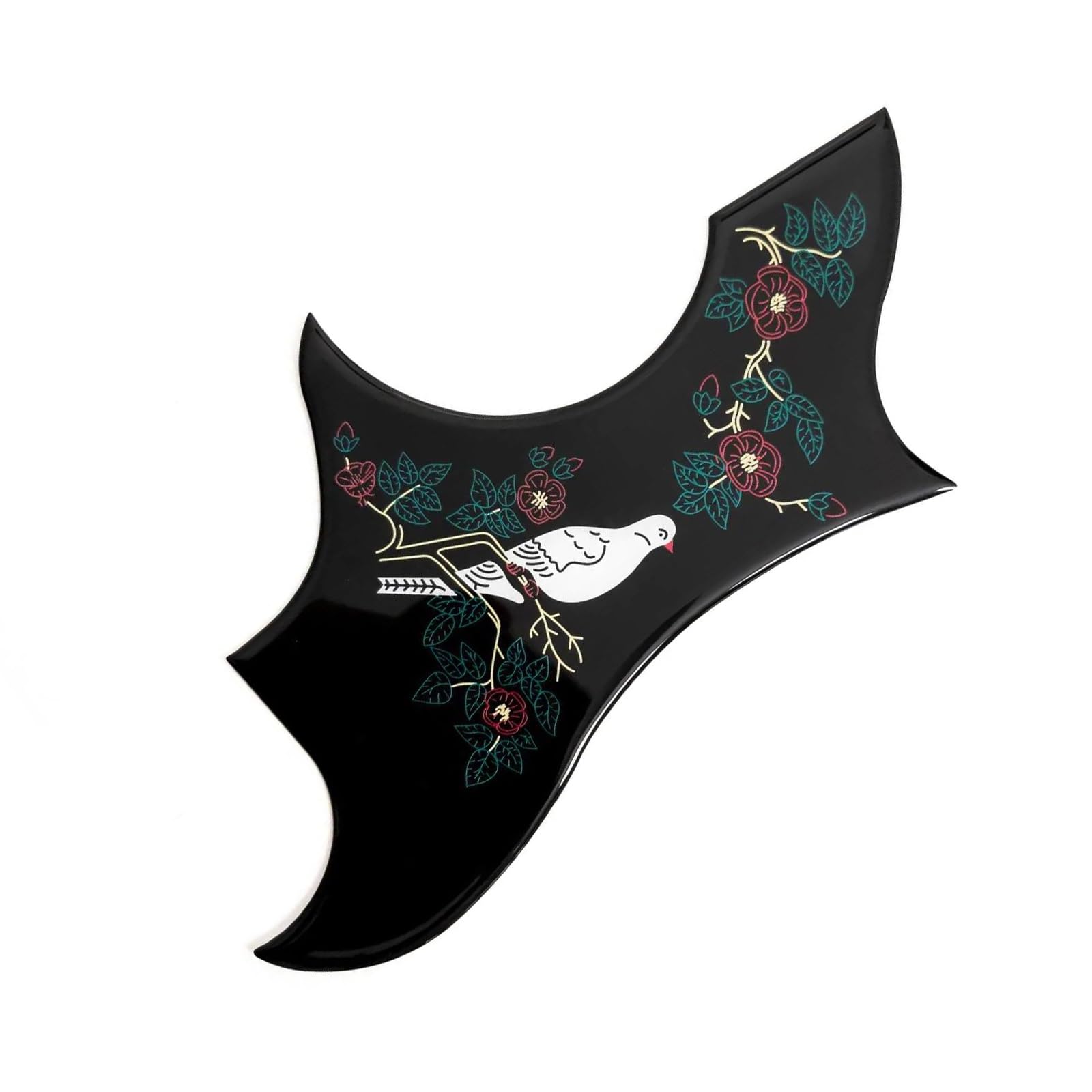 Uniwersalna osłona pickguardu do gitary akustyczne Odporna na uszkodzenia płytka ochronna do gitary akustycznej akcesoria do zabytkowych instrumentów muzycznych(Black)