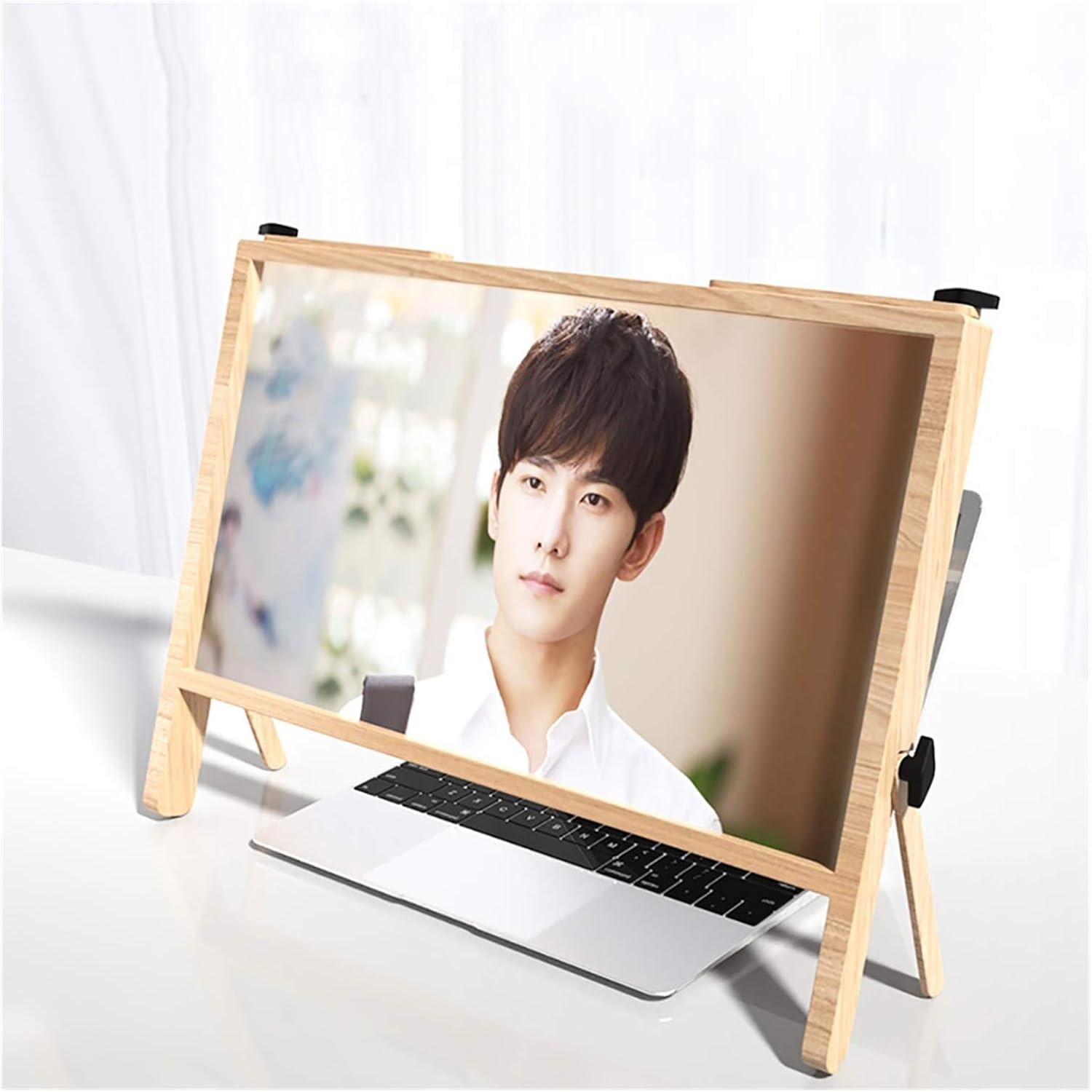 Magnifying Glass,Screen Magnifier for Computer Monitor,21 Inch Ultra-Clear Laptop Amplifier,Phone Screen Enlarger Projector,Screen Magnification 3-4 Times,for Laptops, Tablets, Mobile