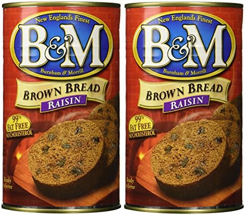 B & M BREAD BROWN RAISIN, 16 oz (Pack of 2)