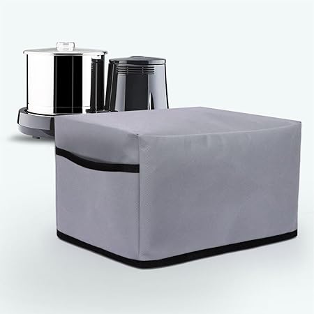 Crasome Dust Proof Water Resistant Kitchen Wet Grinder Cover for 2 Litre Table Top Ultra Perfect S | Ultra Perfect Plus | 1.25 Litre Ultra Mini - Grey
