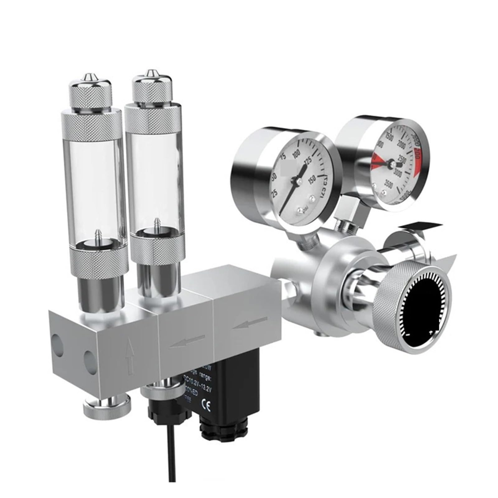 Reduktor ciśnienia CO2, Akwarium Regulator CO2 Elektromagnes ciśnienia Wysoki cylinder Akcesoria do zaworów Zestaw wędkarski Fishbowl Reduktor dwutlenku węgla