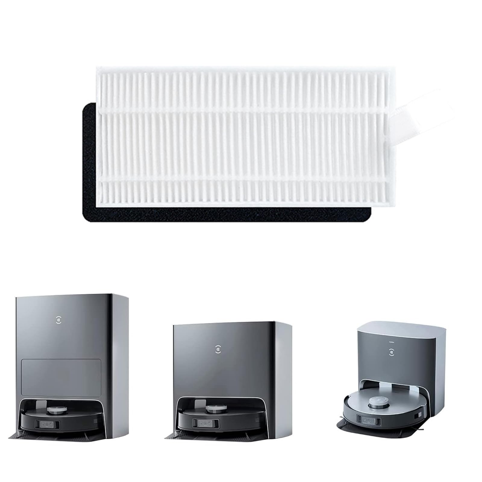 caralin Vacuum Cleaner Filters for Robovac L35 Hybrid Sweeping Robot Filter Essential Spare Parts 2PCS Plastic