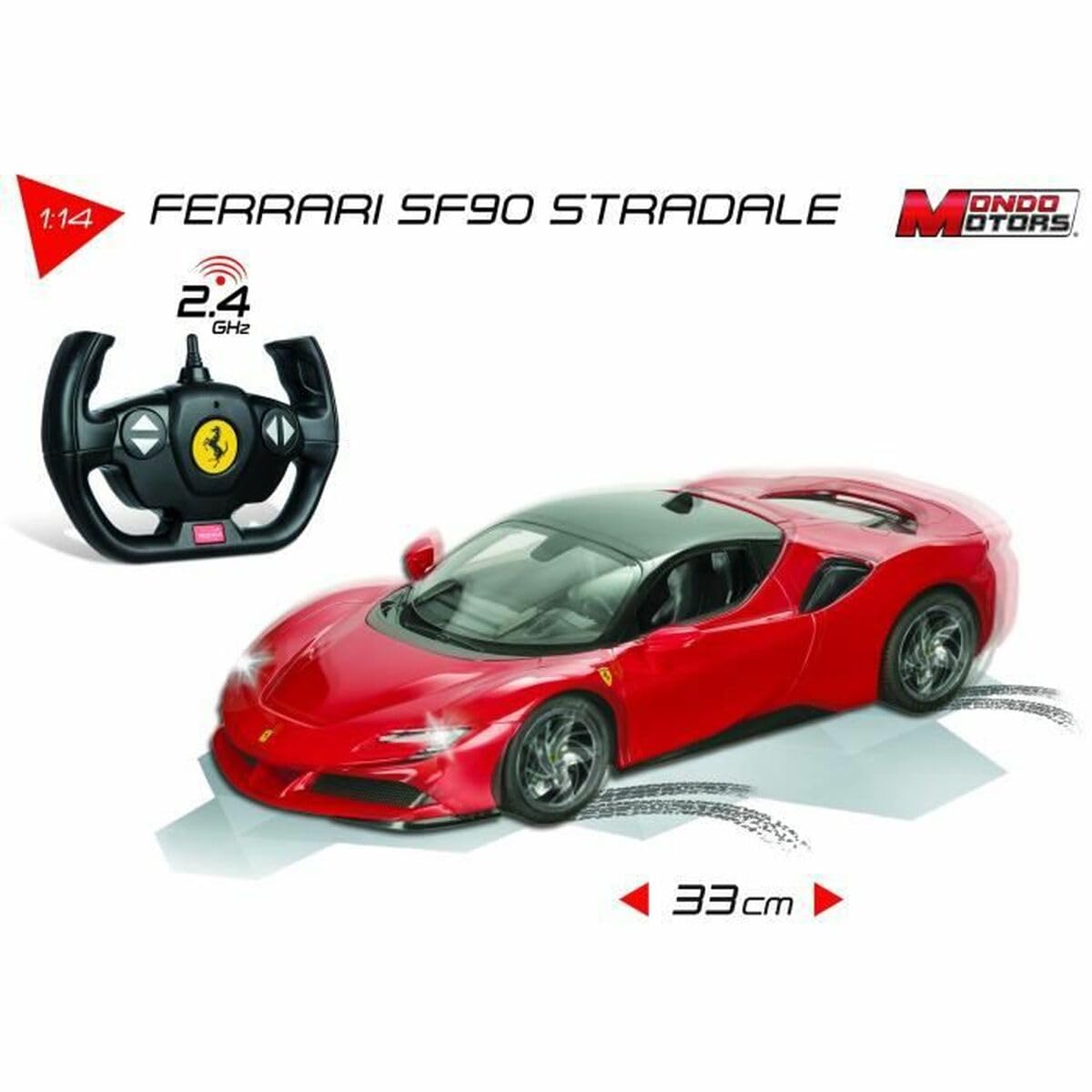Mondo Motors, FERRARI SF90 STRADALE, Modello in Scala 1: 14, fino a 10 km/h di Velocità, Auto Giocattolo per Bambini 63659