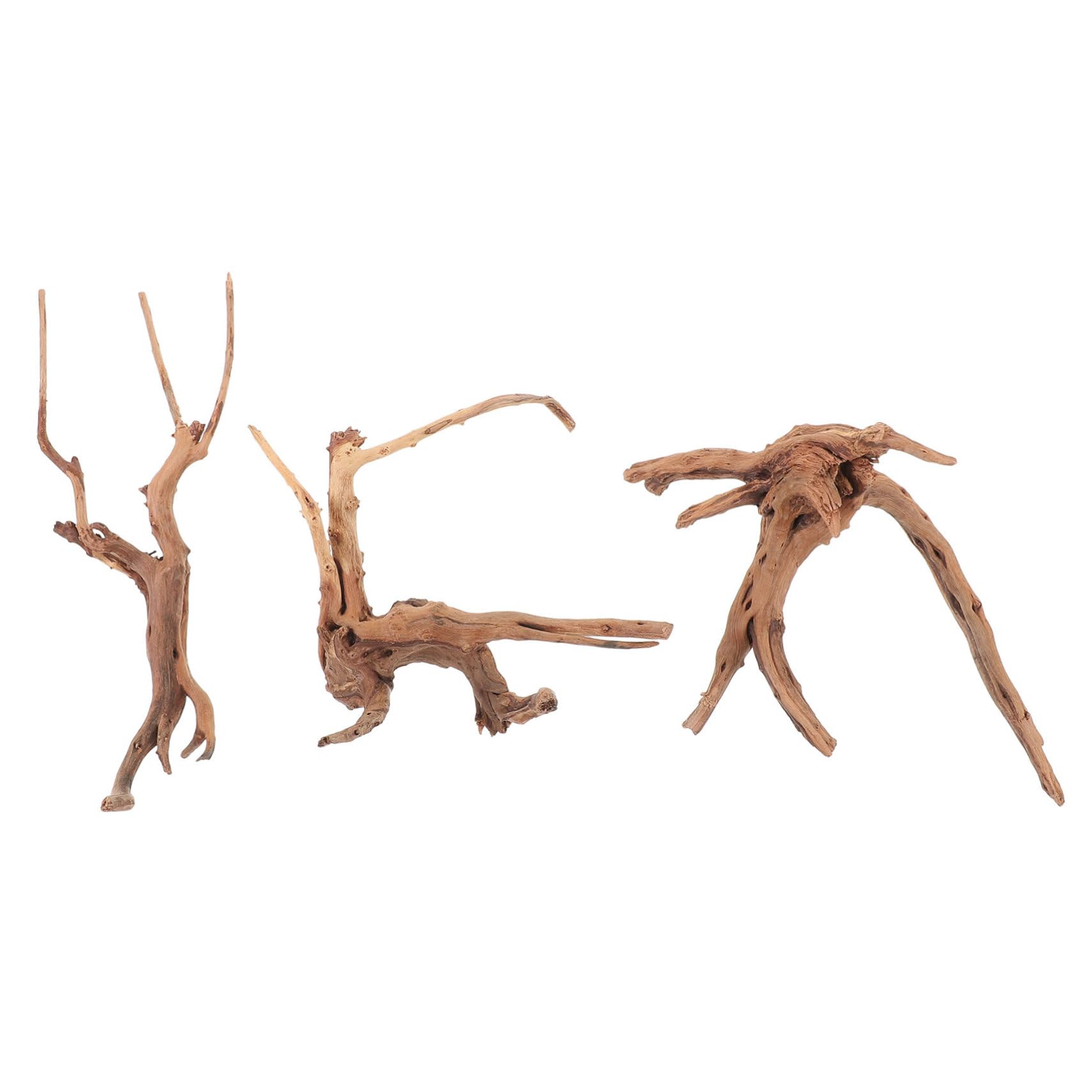 UPKOCH 3 Piezas Adorno de Madera Flotante Natural para Acuarios Driftwood para Decoración de Peceras para Paisajismo Acuático y Terrarios
