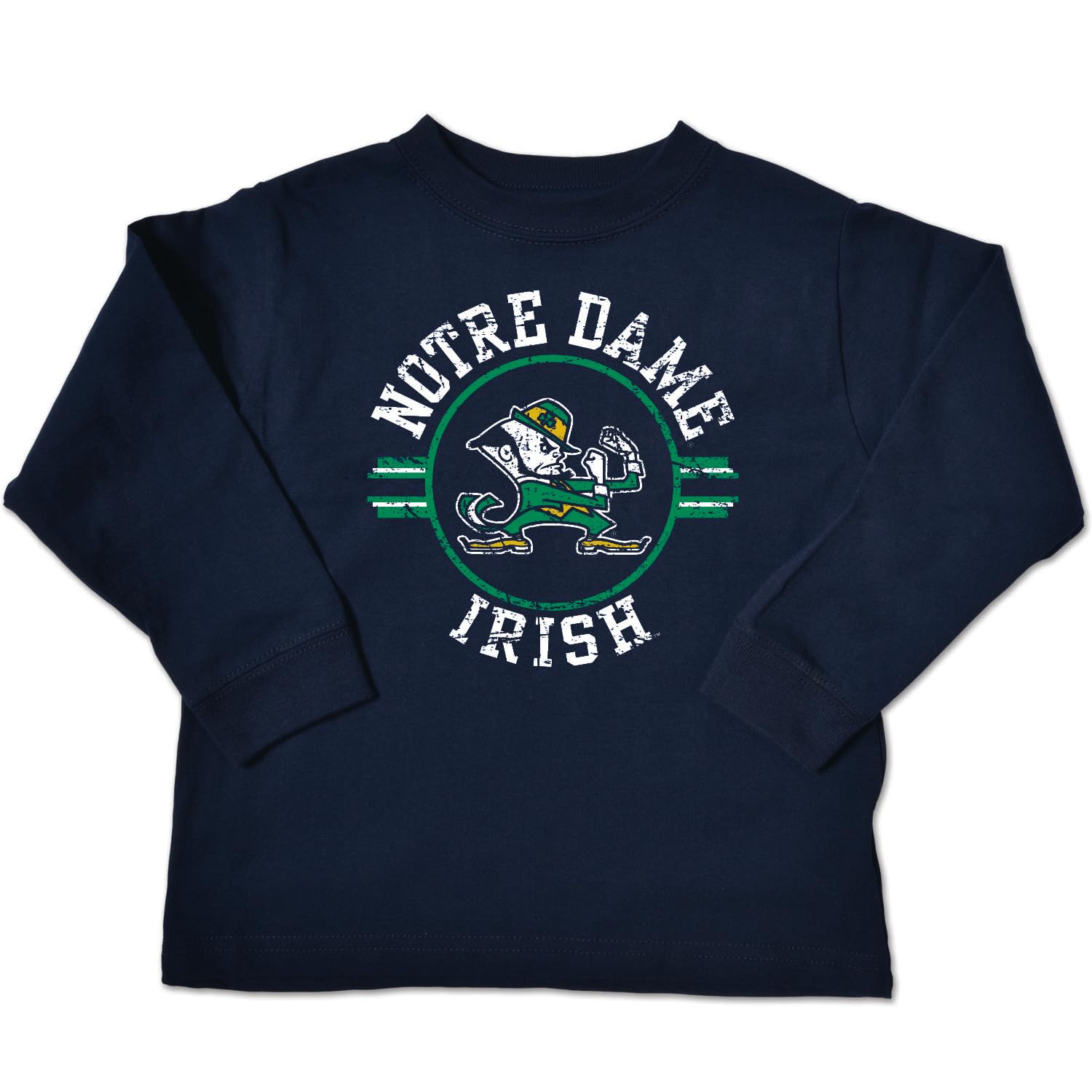 NCAA Notre Dame Fighting Irish Toddler Long Sleeve Tee, 5/6 Toddler, Navy