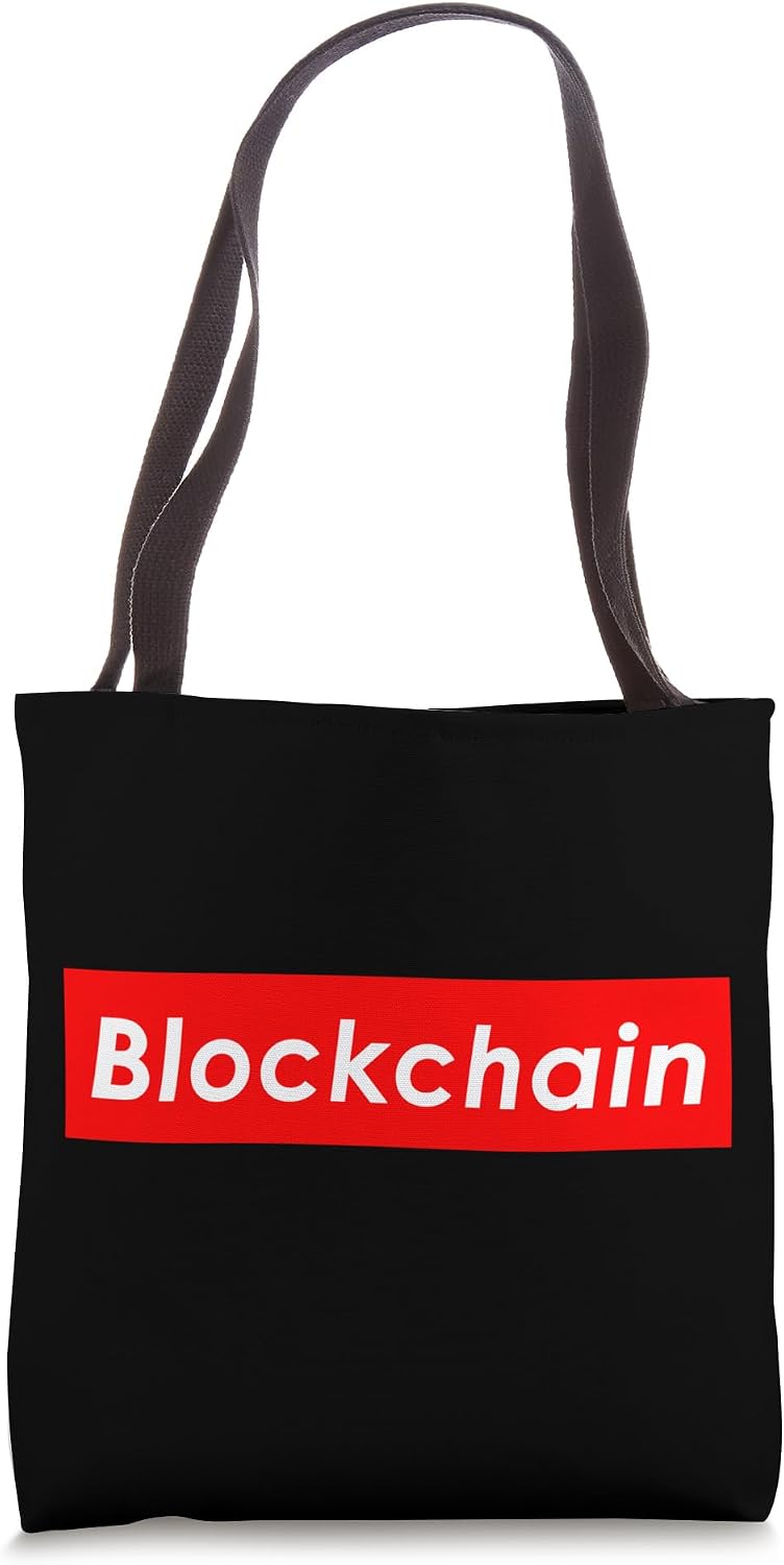 Blockchain Bitcoin BTC Crypto Hardware Wallet Blockchain Tote Bag