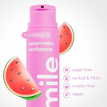 Hismile Watermelon Flavoured Toothpaste, Flavored Toothpaste Range, Fluoride Formula, Watermelon Flavour