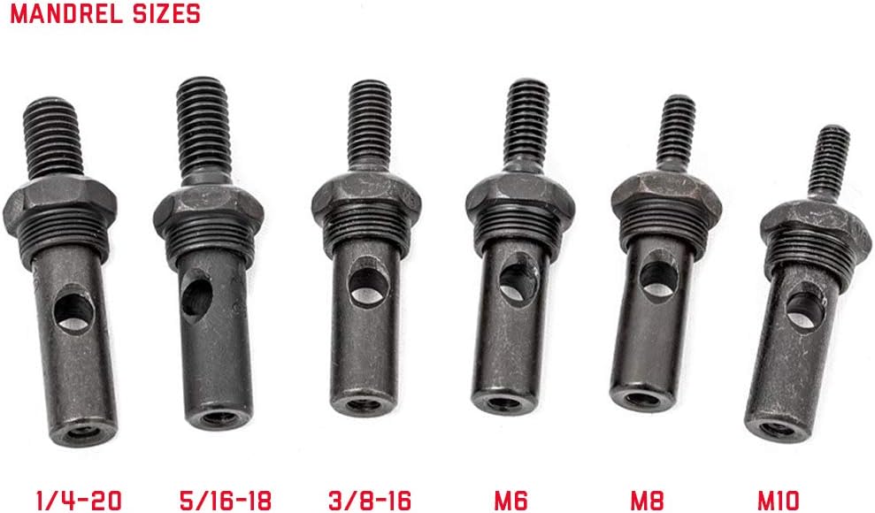Rough Country 10-Piece Nutsert Tool Kit | Quick Change Mandrel Set - 10583