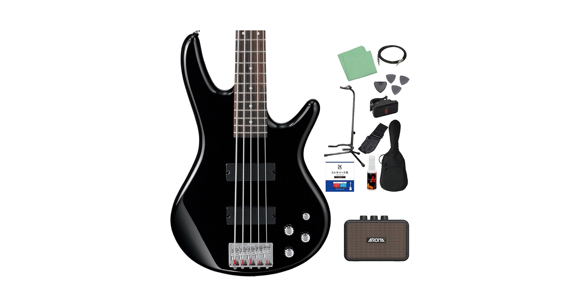 Amazon | Gio Ibanez GSR205 BK 5弦ベース初心者12点セット