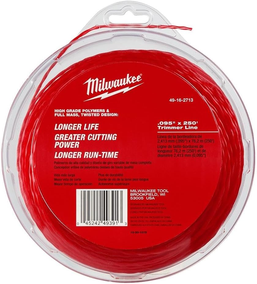 Milwaukee 49-16-2713 TRIMMER LINE, 095" x 250'
