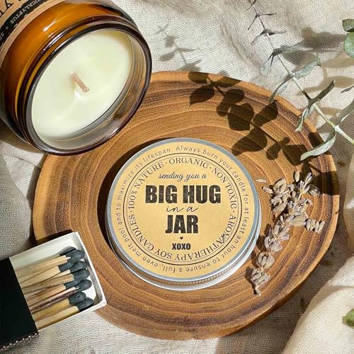 KOTKAS Lavender Eucalyptus Scented Candles - 8oz Natural Scented Soy Candles for Home Non Toxic Aromatherapy Lavender Candles Gifts for Women Bath Relaxing Calming Soothing Relaxation Stress Relief - Image 6